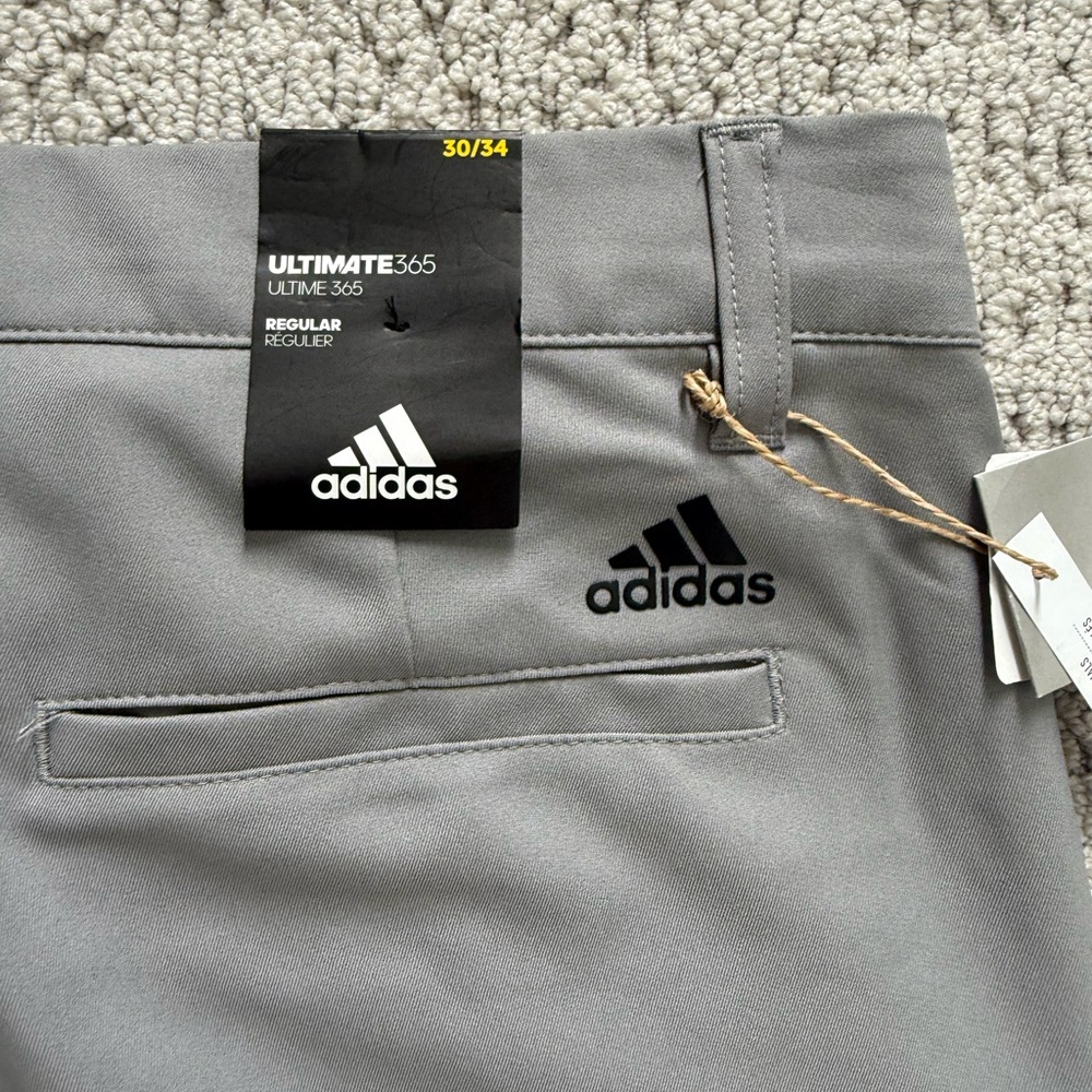 Adidas Ultimate 365 Grey Men’s Golf Pants - NWT 30 in. Waist and 34 in. Length - Picture 5 of 5